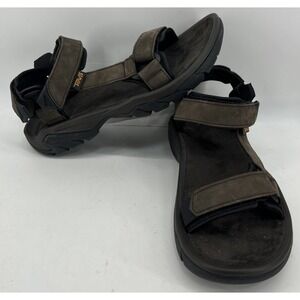 Teva Strappy Brown Leather Sport Sandals Waterproof 1099442 Men's Size 9 NEW